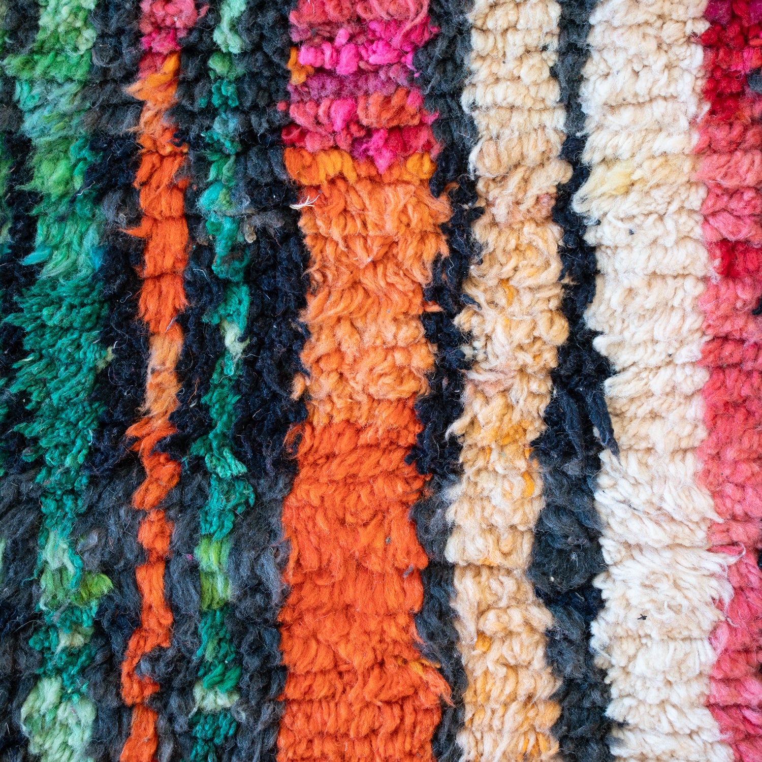 Abstract Jewel Tone Moroccan Rug - Image 3
