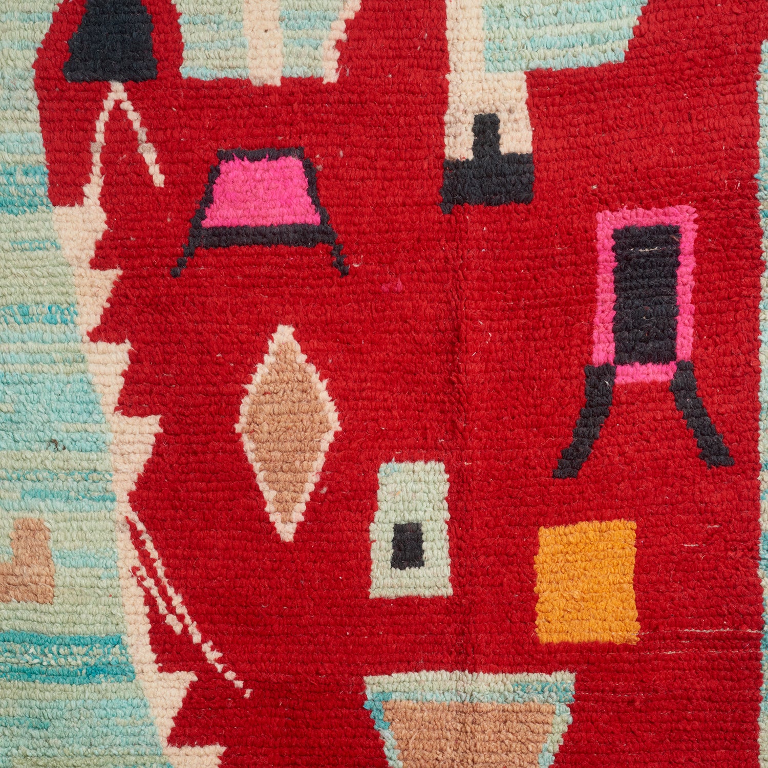 Abstract Sea Foam Moroccan Rug - Image 2