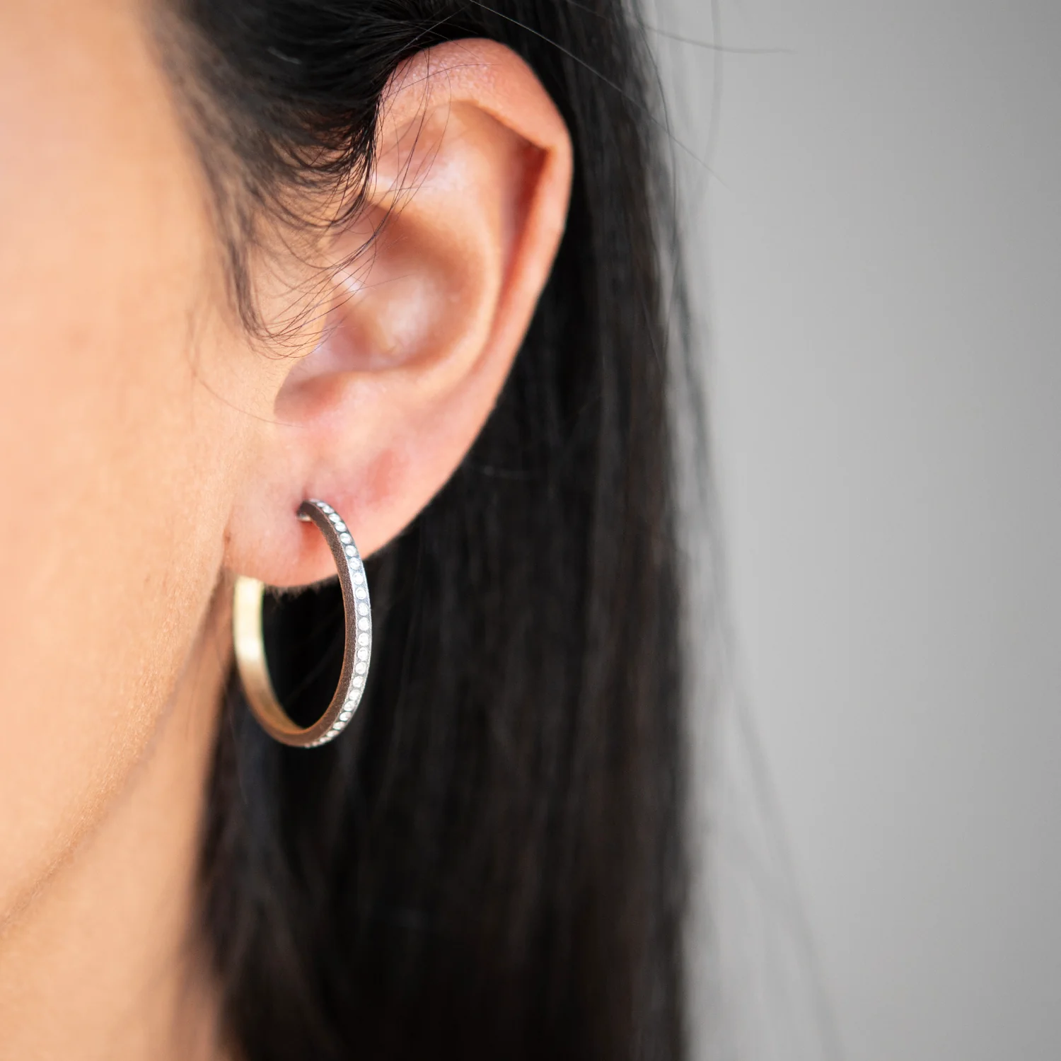Adam Diamond Hoops - Image 2