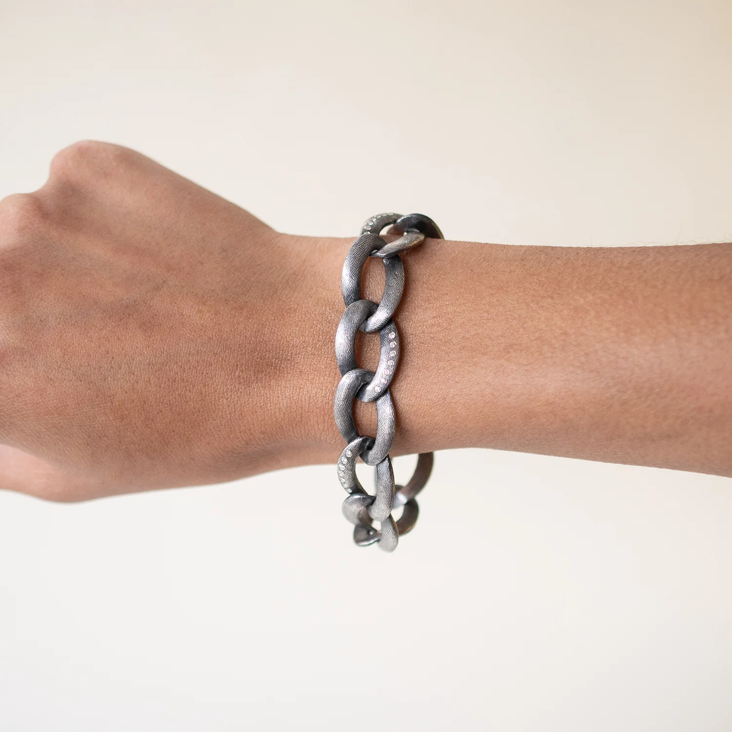 Alicia Diamond Link Bracelet - Image 2