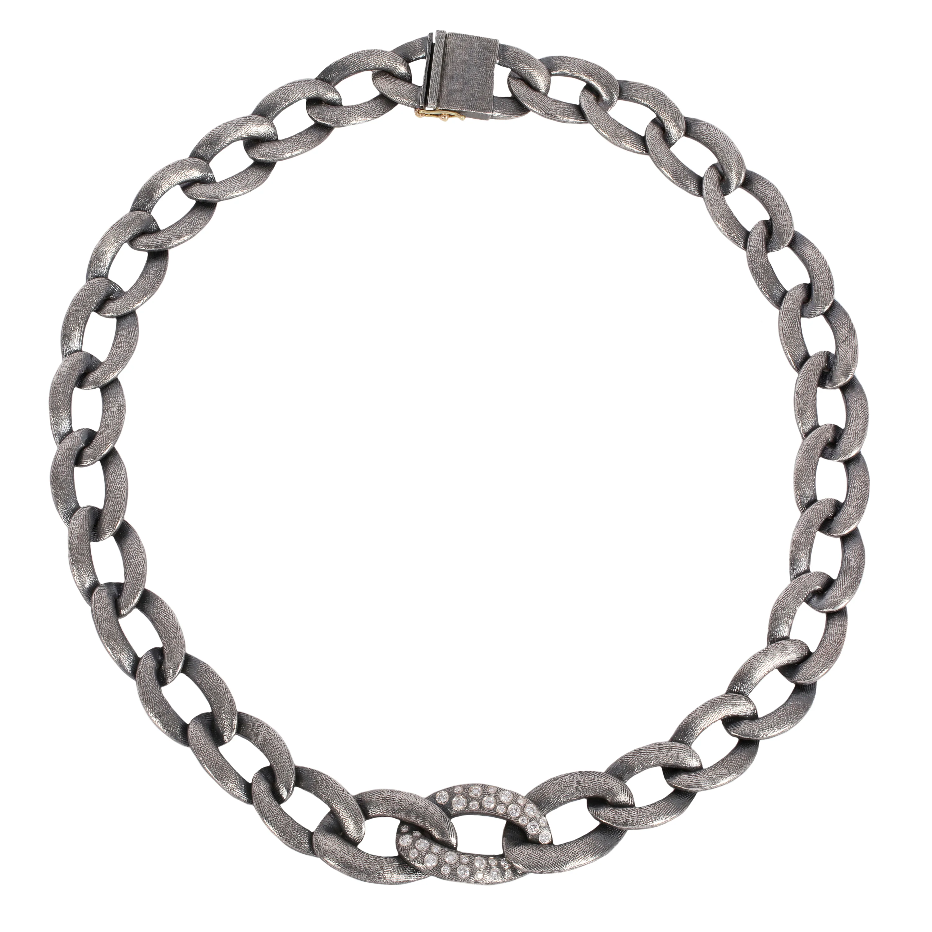 Alicia Diamond Link Necklace - Image 3