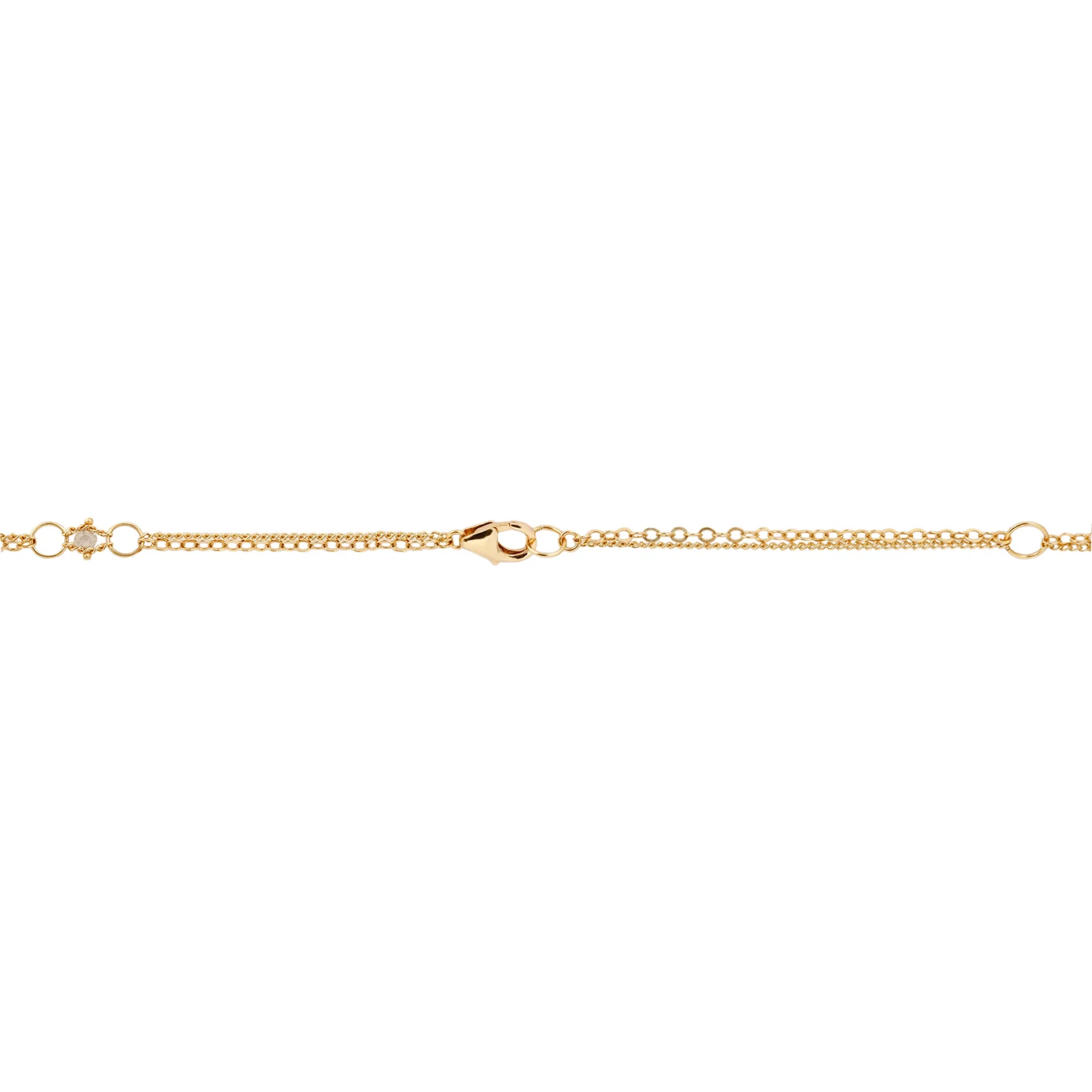 Silver Diamond Whisper Chain Necklace - Image 3