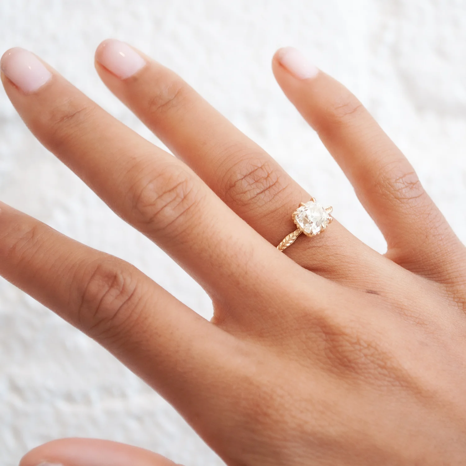 Antique Diamond Evergreen Solitaire - Image 2