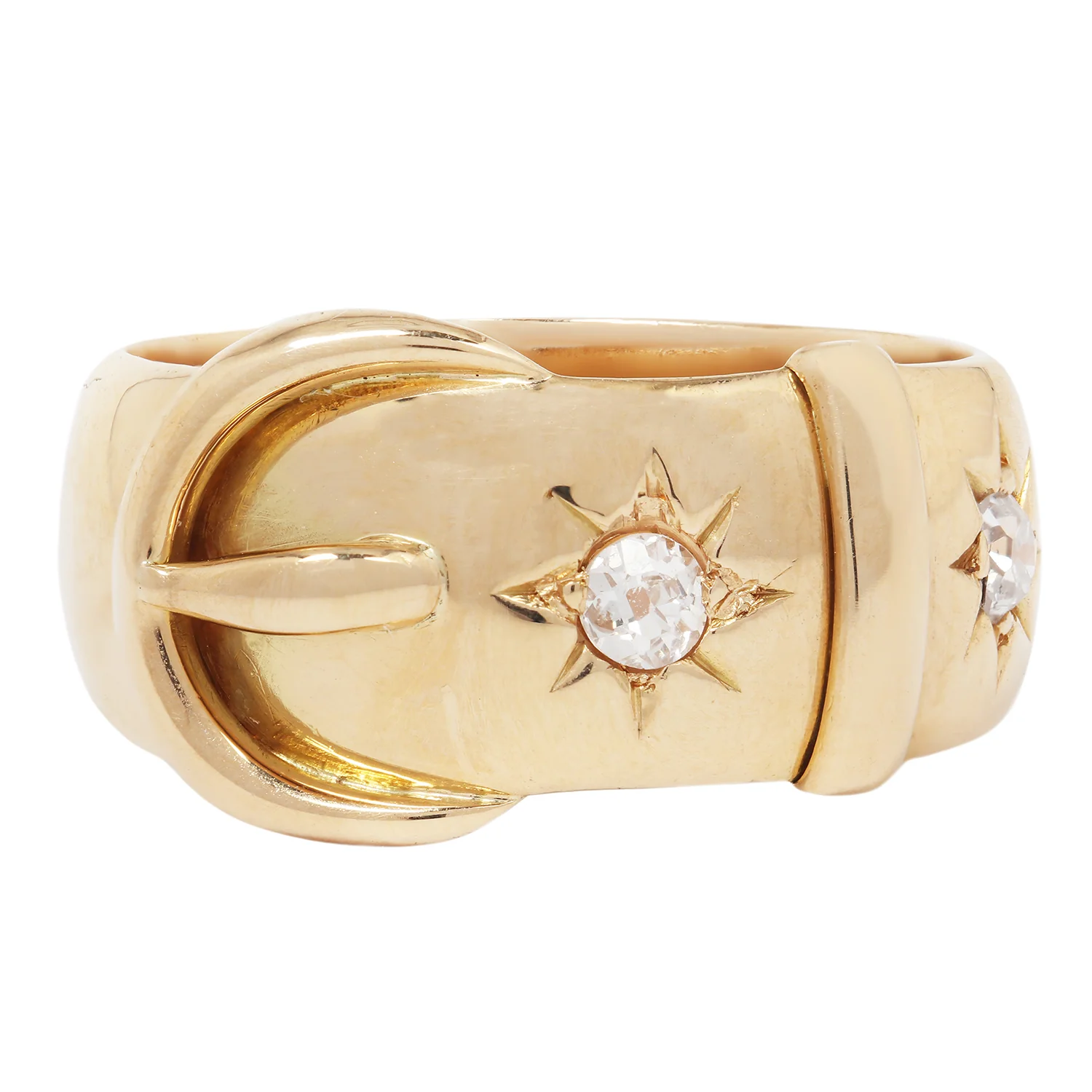 Antique English Diamond Buckle Ring - Image 3