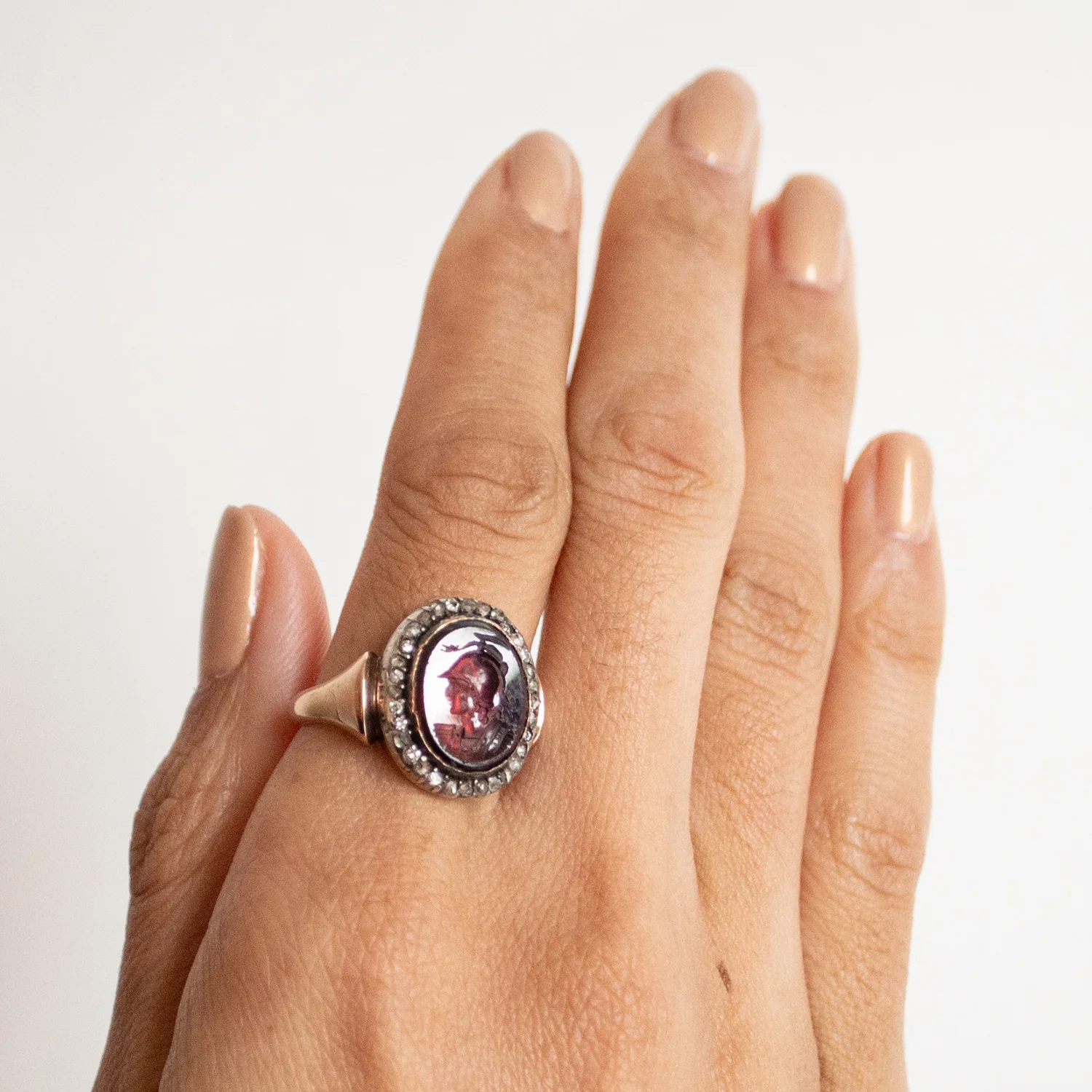 Antique Minerva Intaglio Ring - Image 2