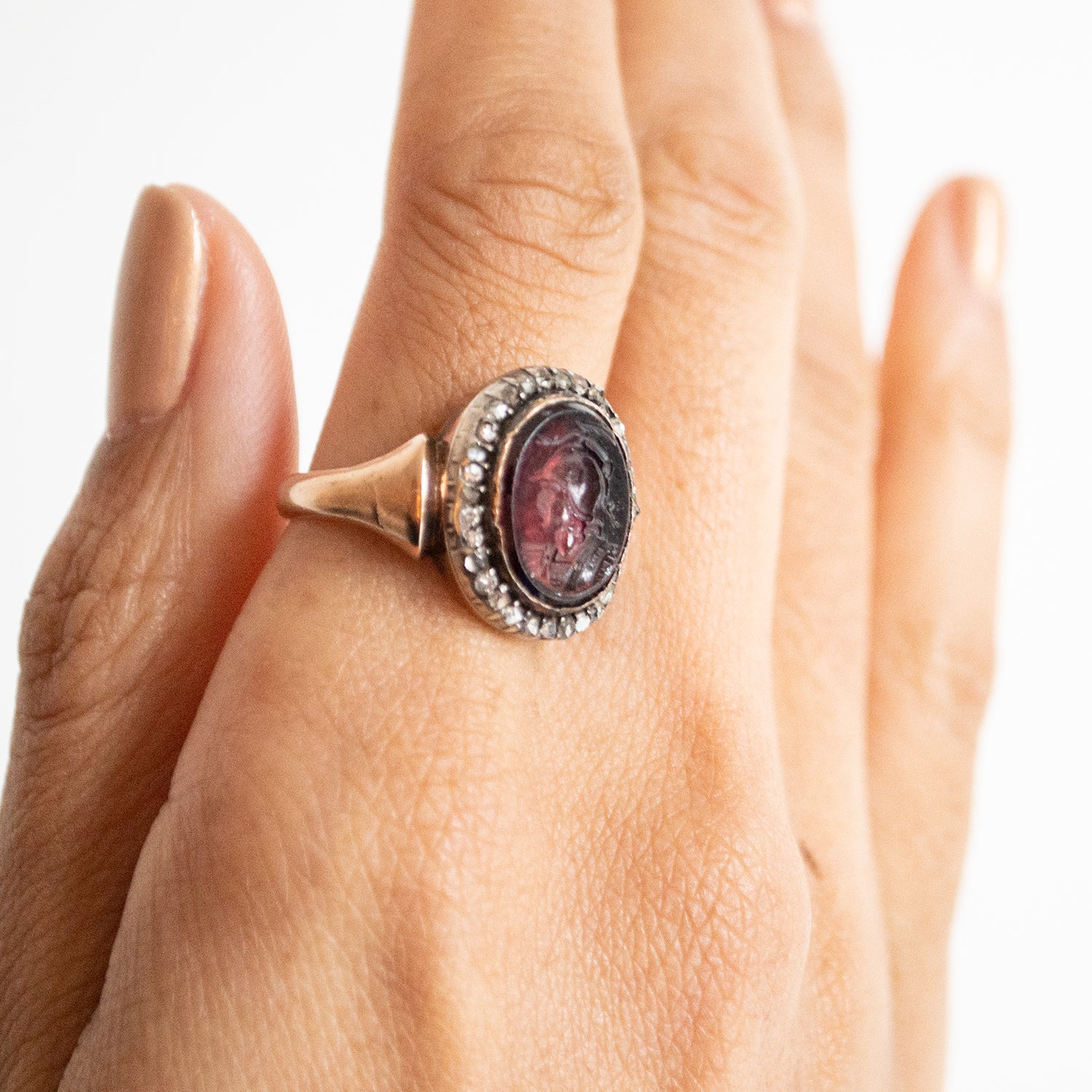 Antique Minerva Intaglio Ring - Image 6