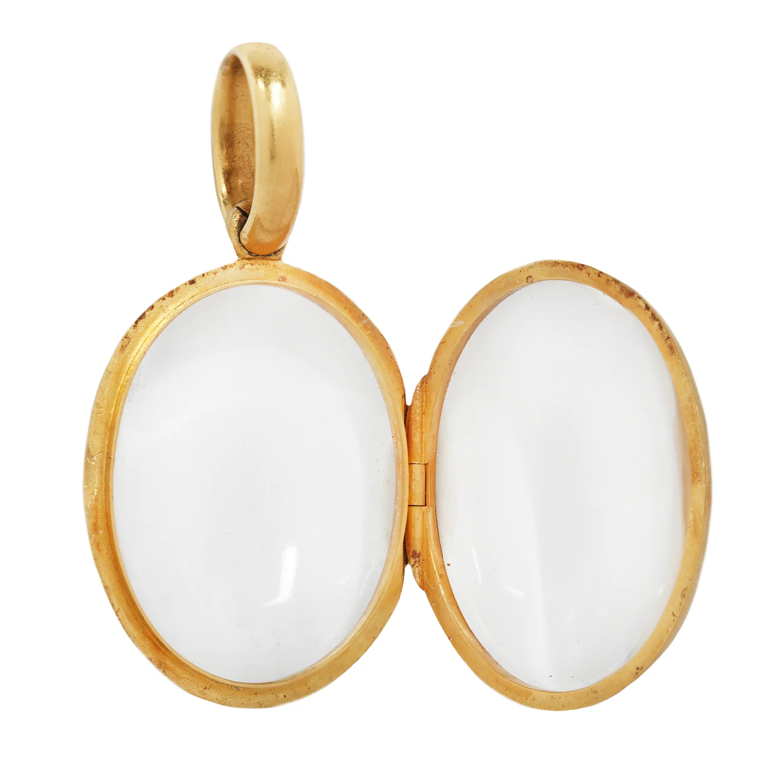 Antique Rock Crystal Locket - Image 3
