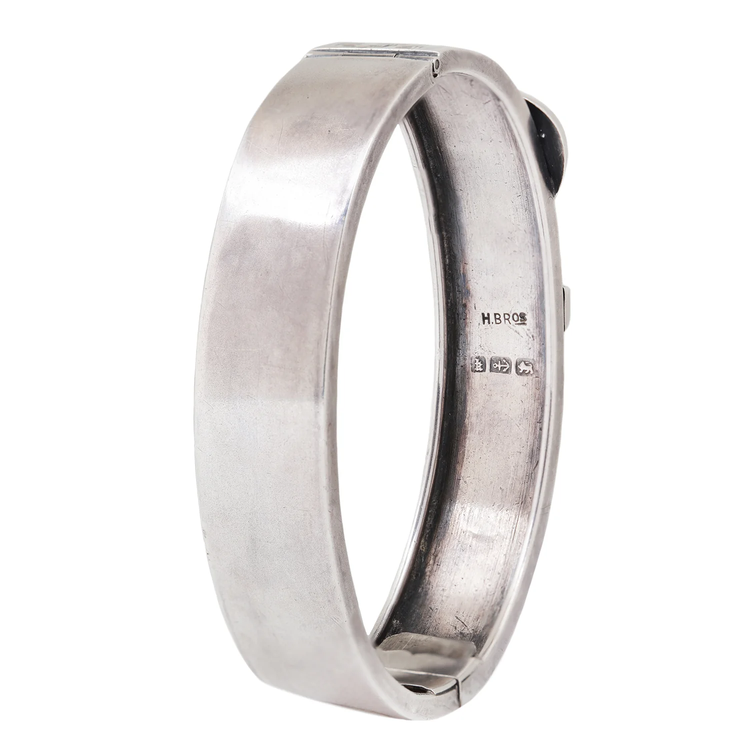Antique Silver Belt Buckle Bangle - Image 5