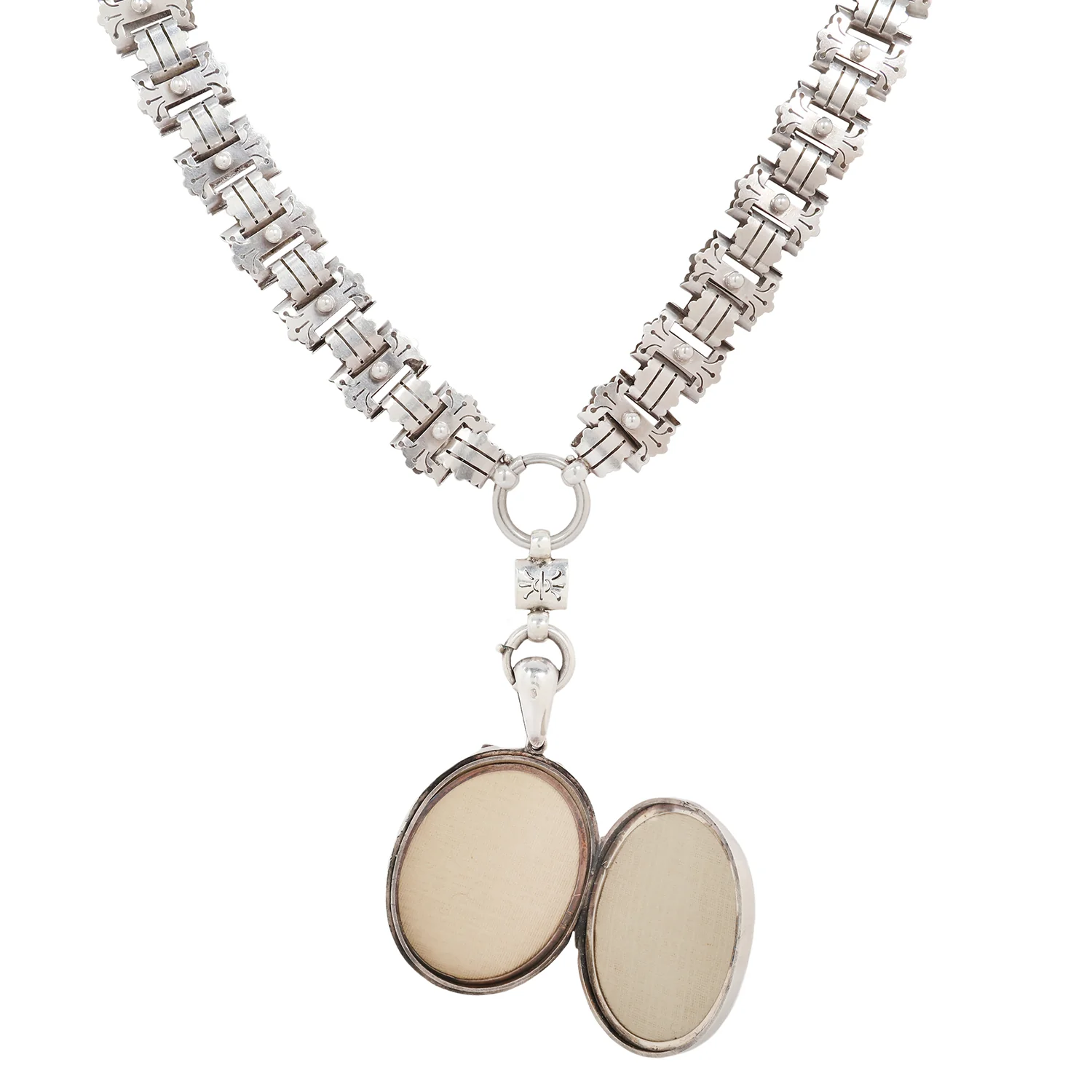 Antique Silver Buckle Necklace - Image 3