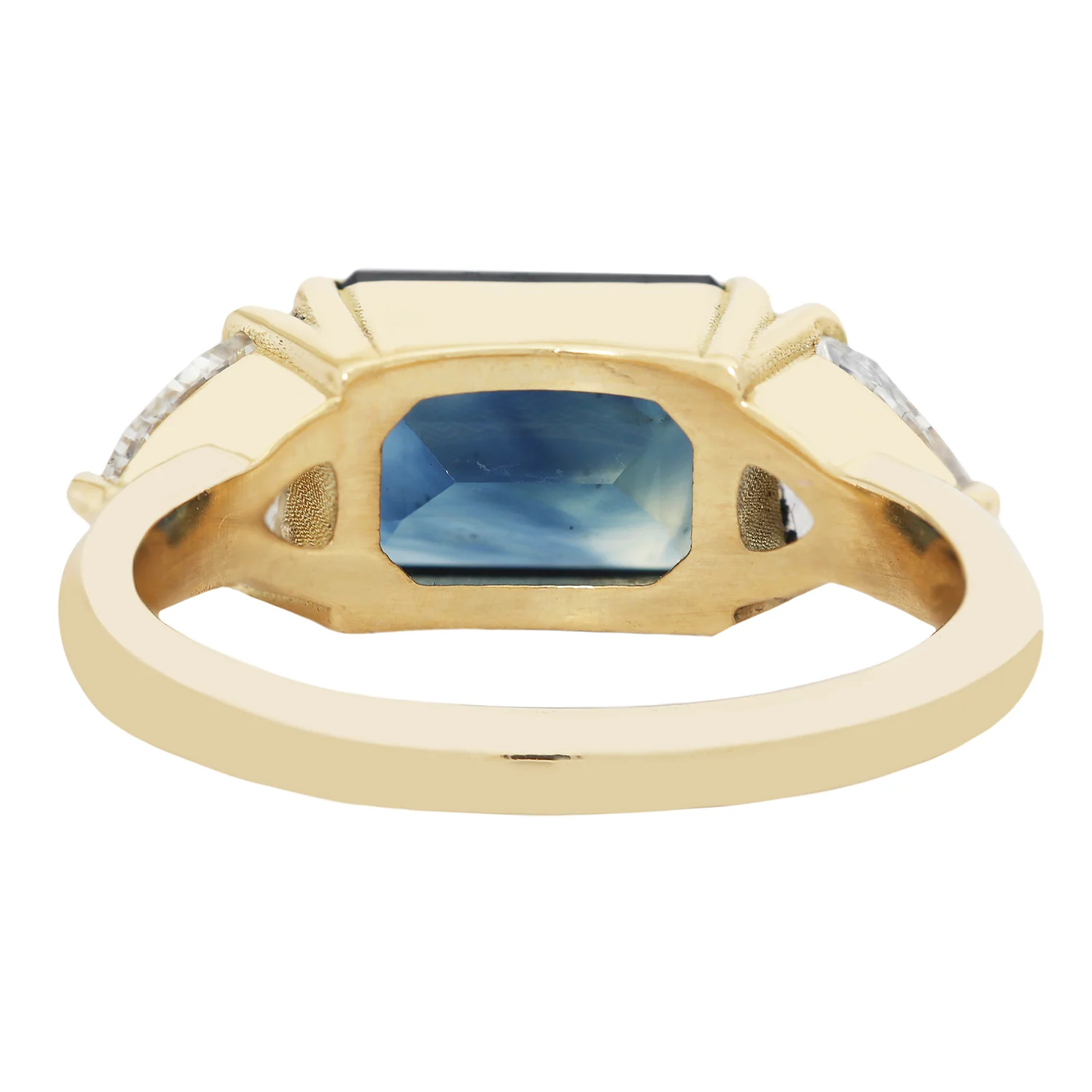 Aqua Sapphire & Diamond Ring - Image 4