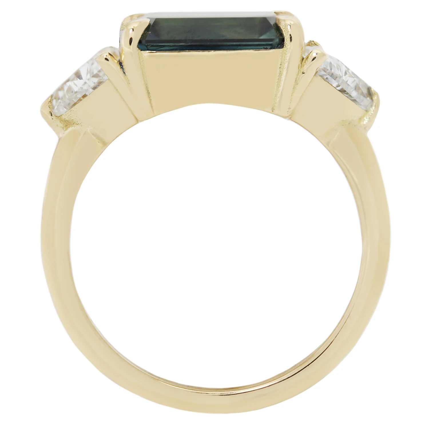 Aqua Sapphire & Diamond Ring - Image 5