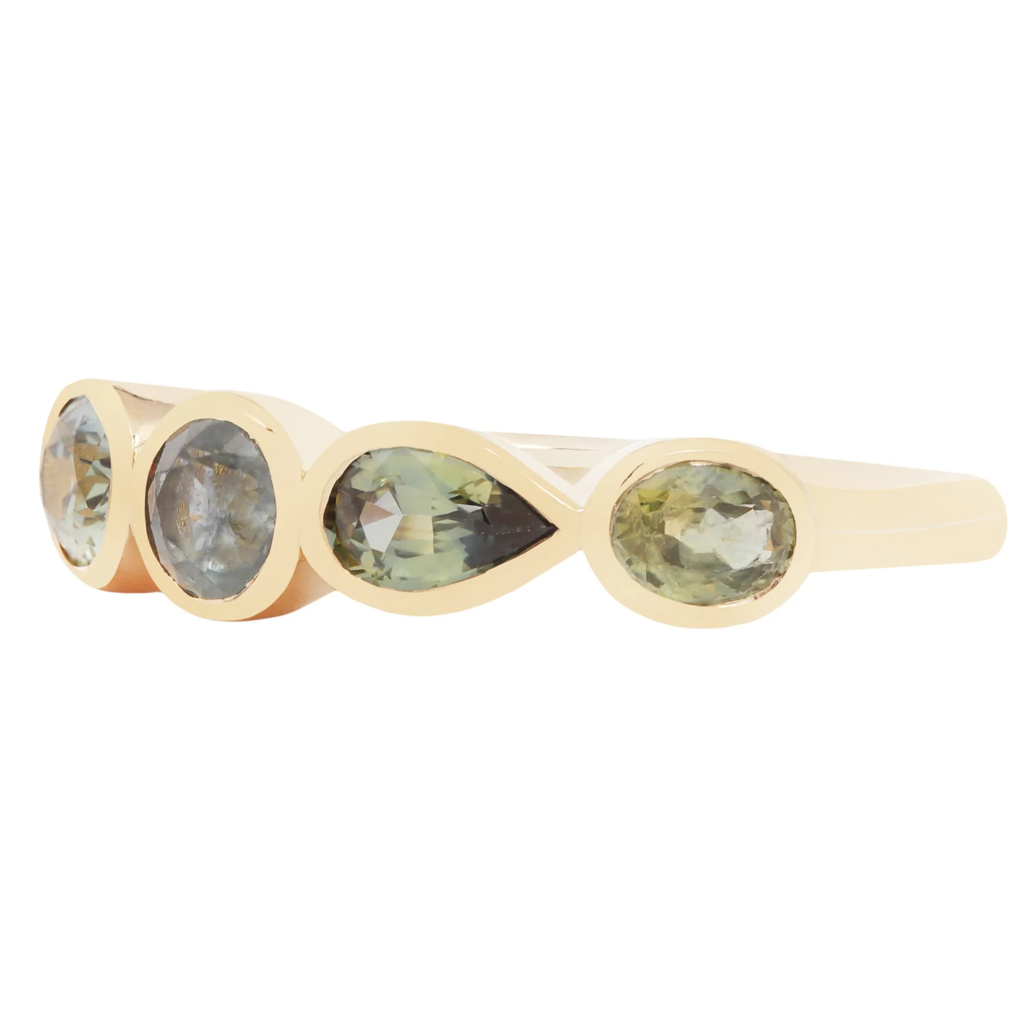 Aqua Sapphire Stacking Band - Image 3
