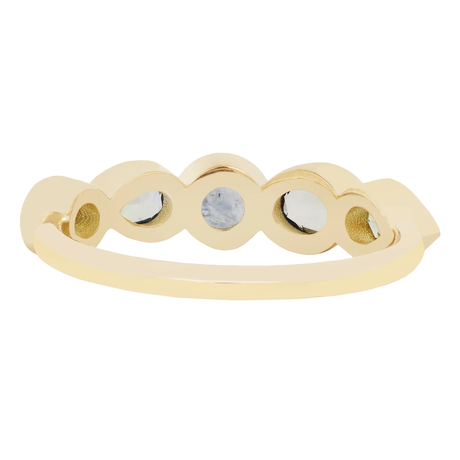 Aqua Sapphire Stacking Band - Image 4