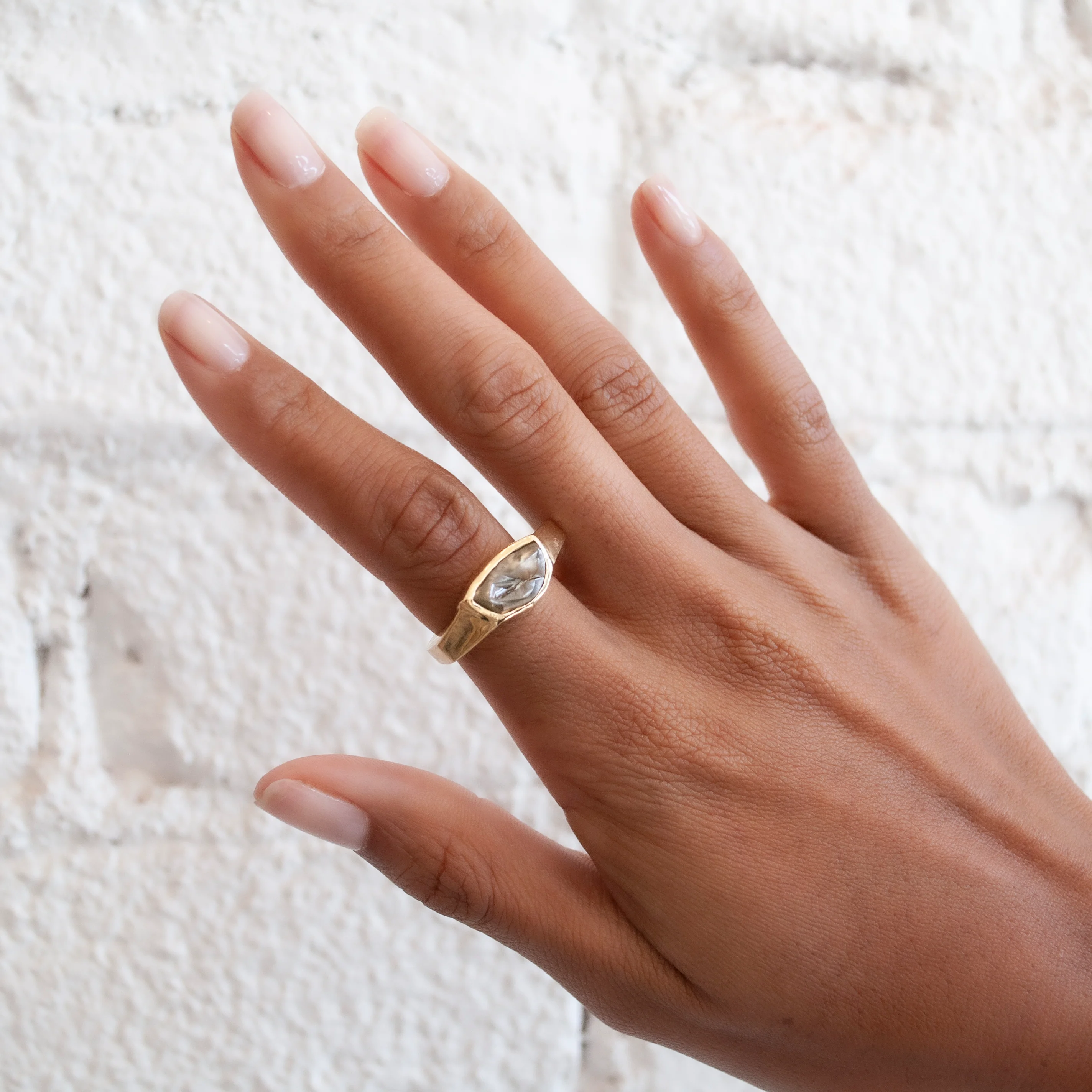 Raw Brown Diamond Ring - Image 2
