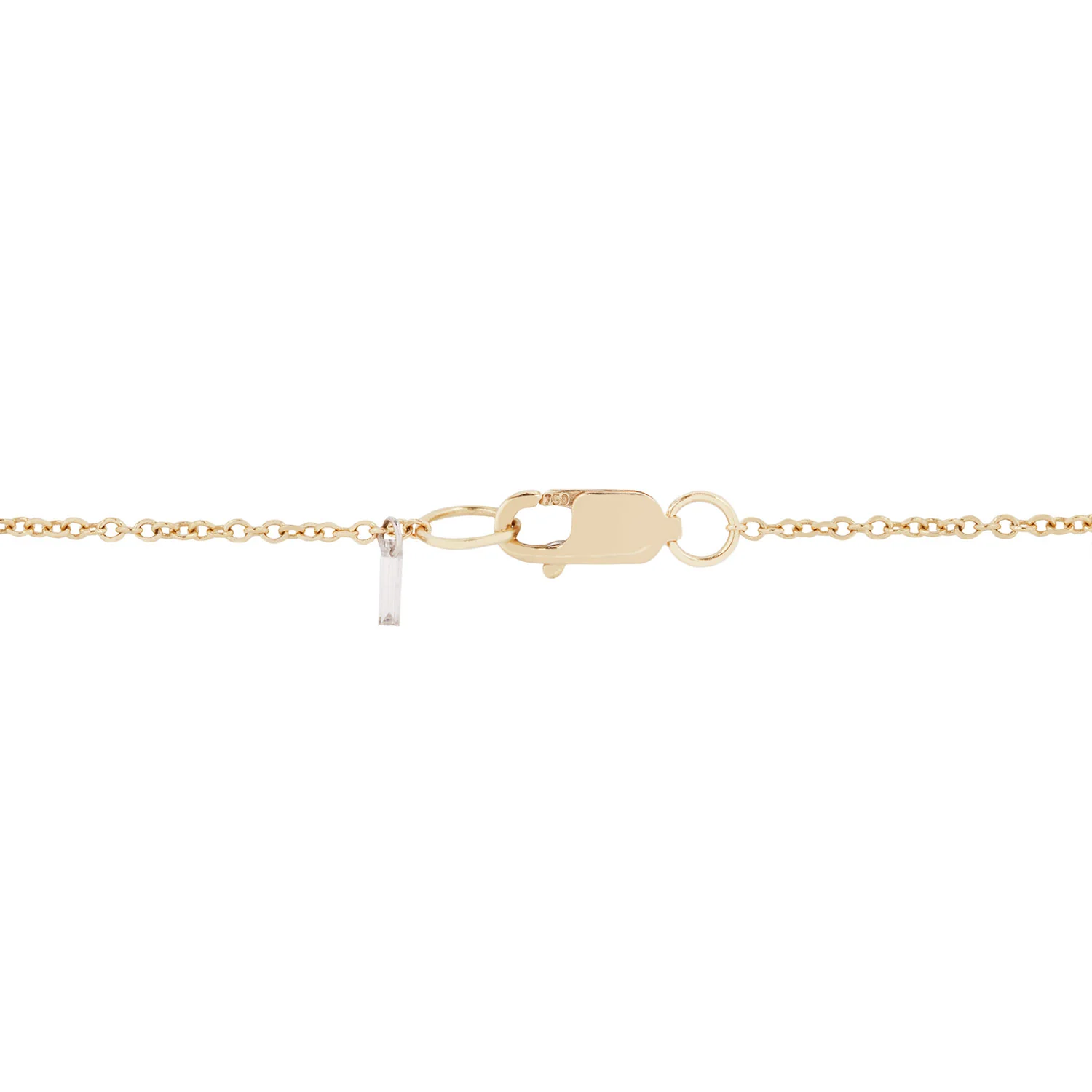 Baguette Beam Diamond Necklace - Image 4