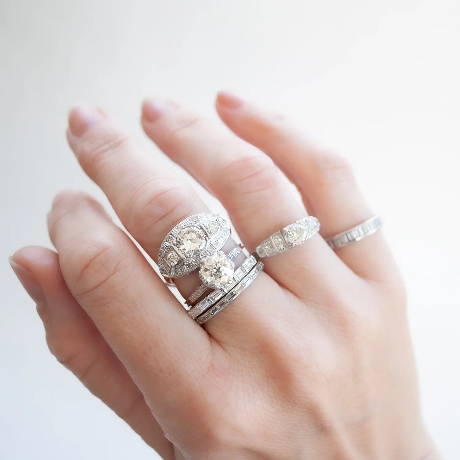 Baguette Eternity Diamond Band - Image 4