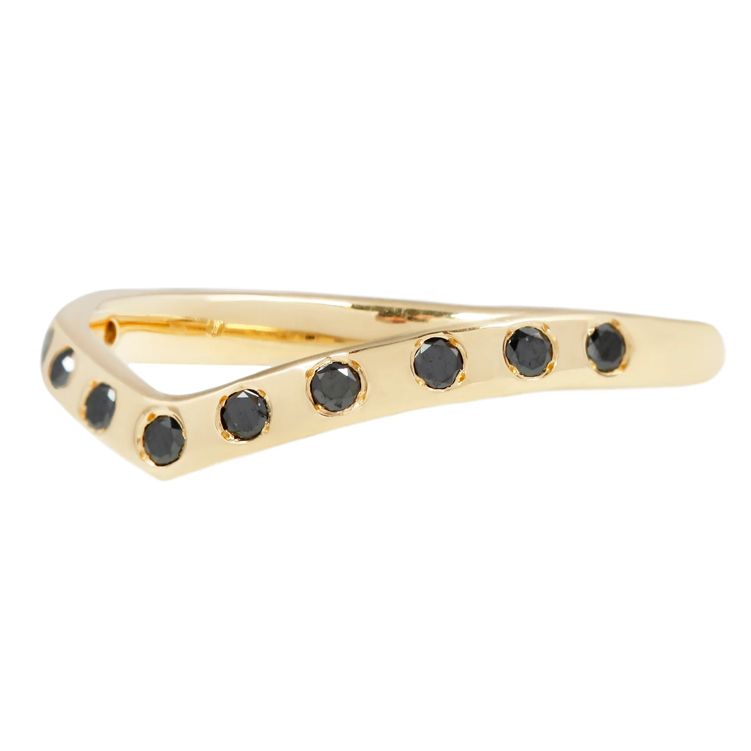 Black Flush Set Wishbone Band - Image 3