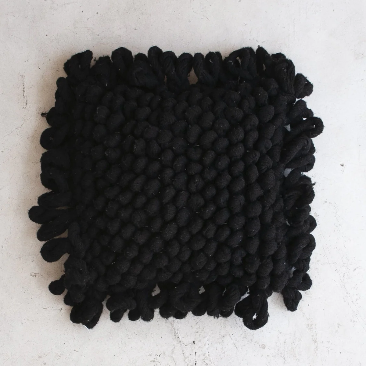Black Loop Pillow