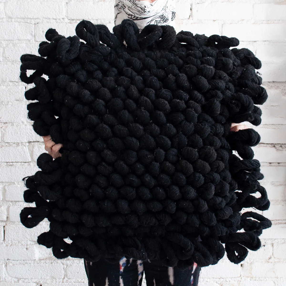 Black Loop Pillow - Image 2