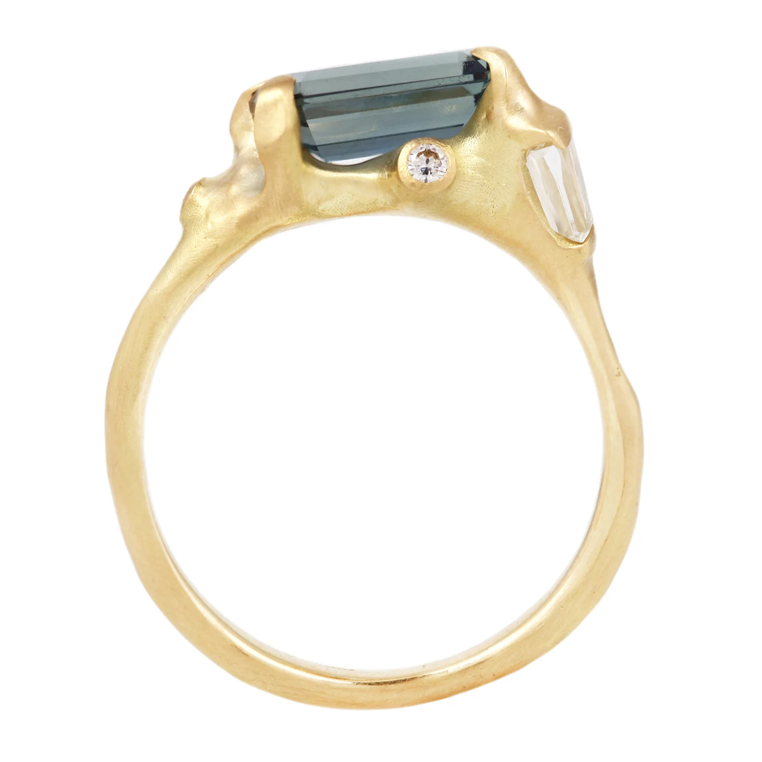 Blue Sapphire Cluster Ring - Image 6