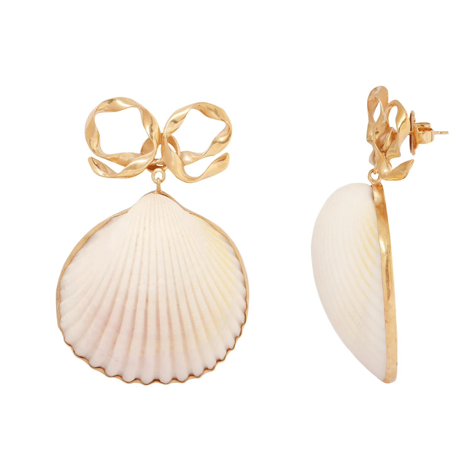 Bow & Shell Earrings - Image 3