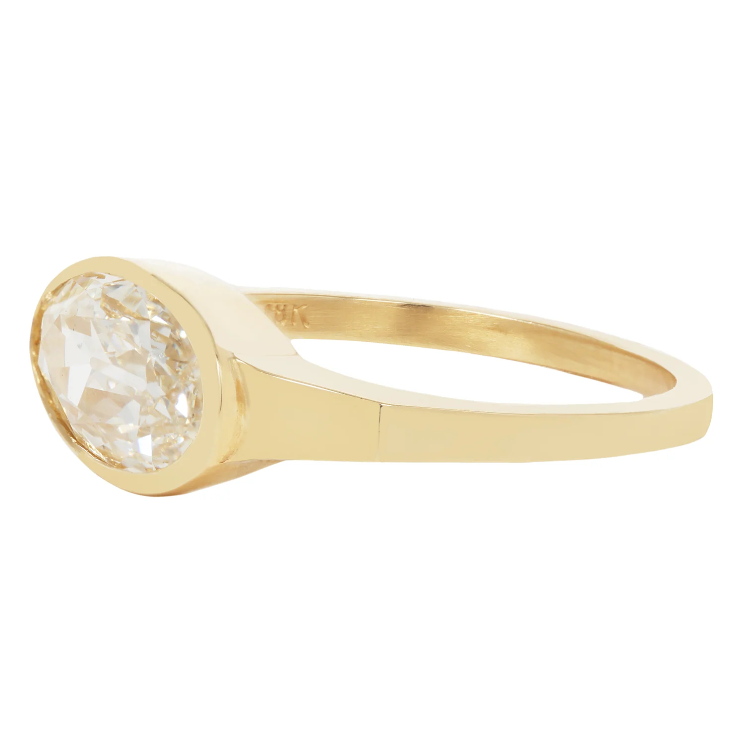 Bright Ellipse Diamond Ring - Image 3