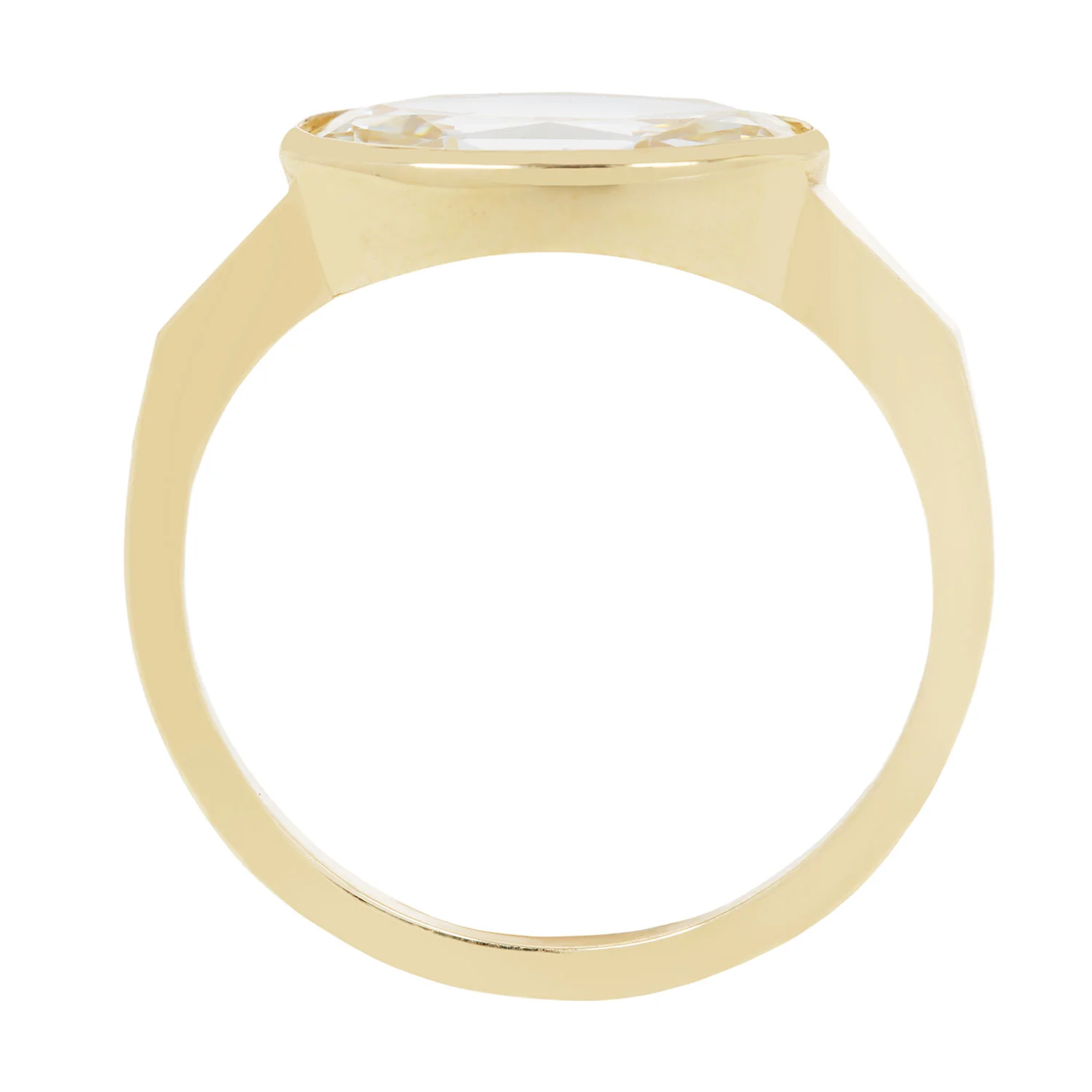 Bright Ellipse Diamond Ring - Image 5
