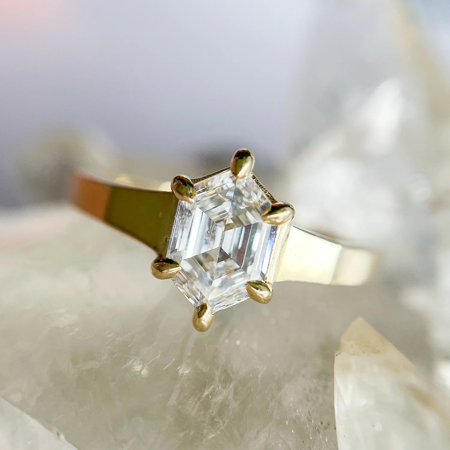 Bright Light Hexagon Ring - Image 6