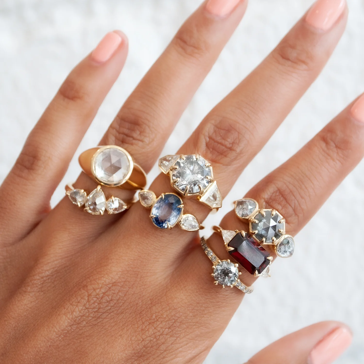 Bright Trio Diamond Ring - Image 8