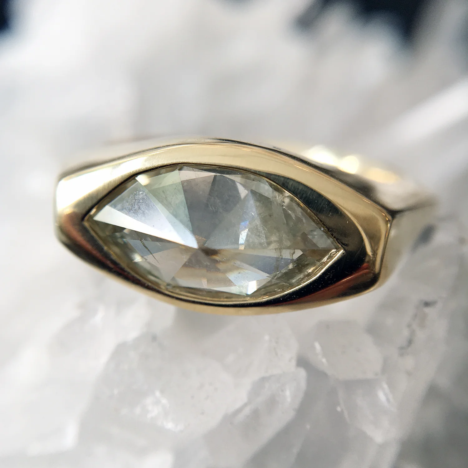 Brilliant Peaks Marquise Ring - Image 7