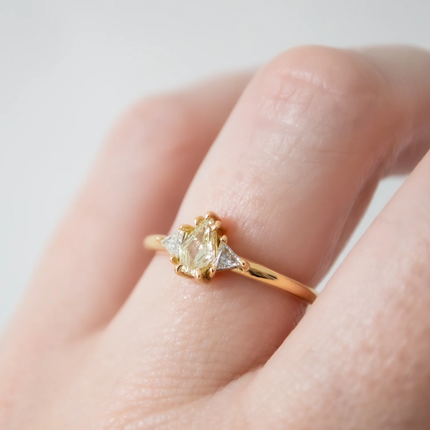 Buttercup Three Diamond Ring - Image 2