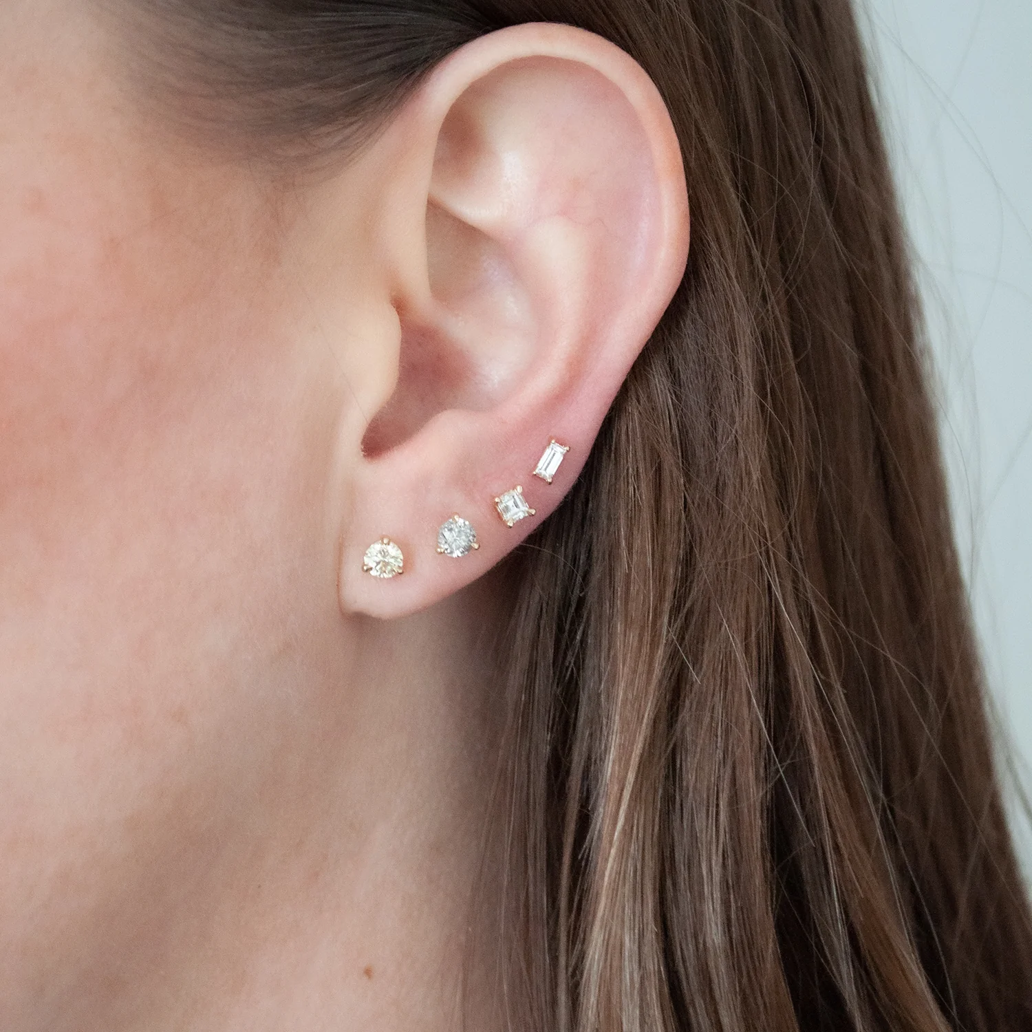 Carré Diamond Studs - Image 4
