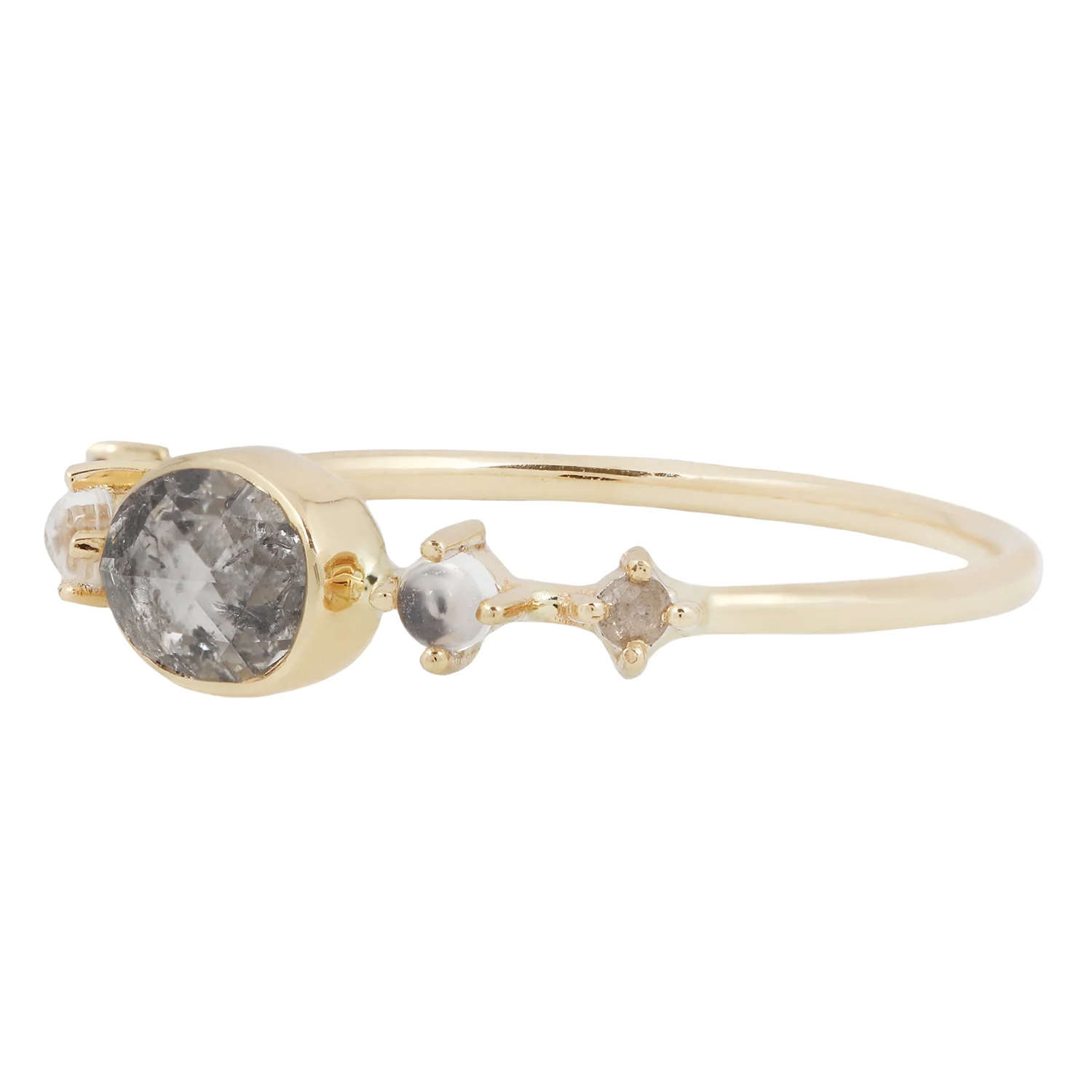 Celestial Diamond & Moonstone Ring - Image 3