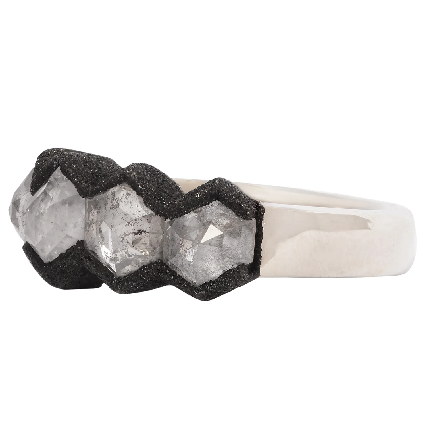 Celestial Hex Diamond Ring - Image 3