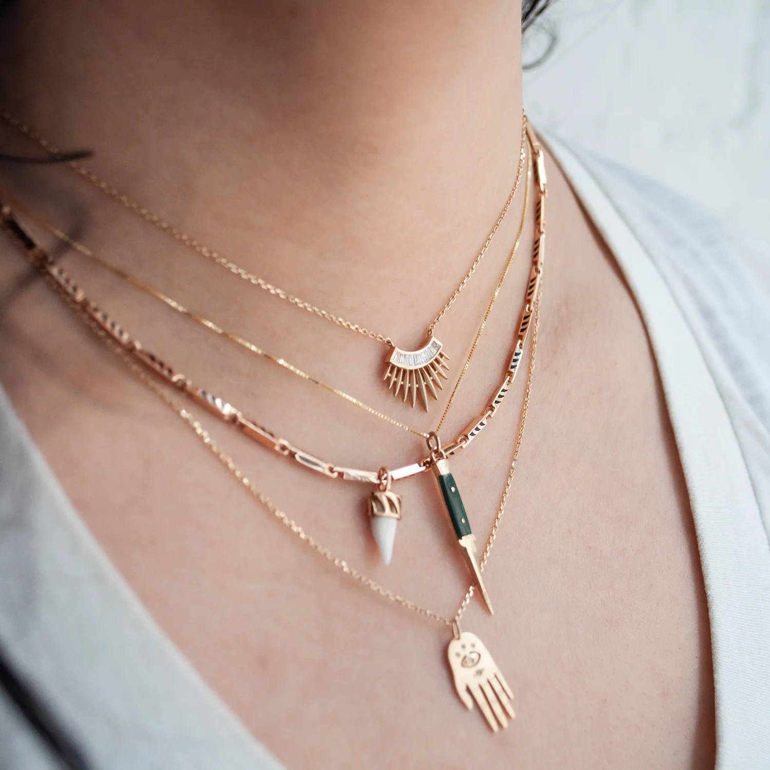 Small Dharma Hand Necklace - Image 4