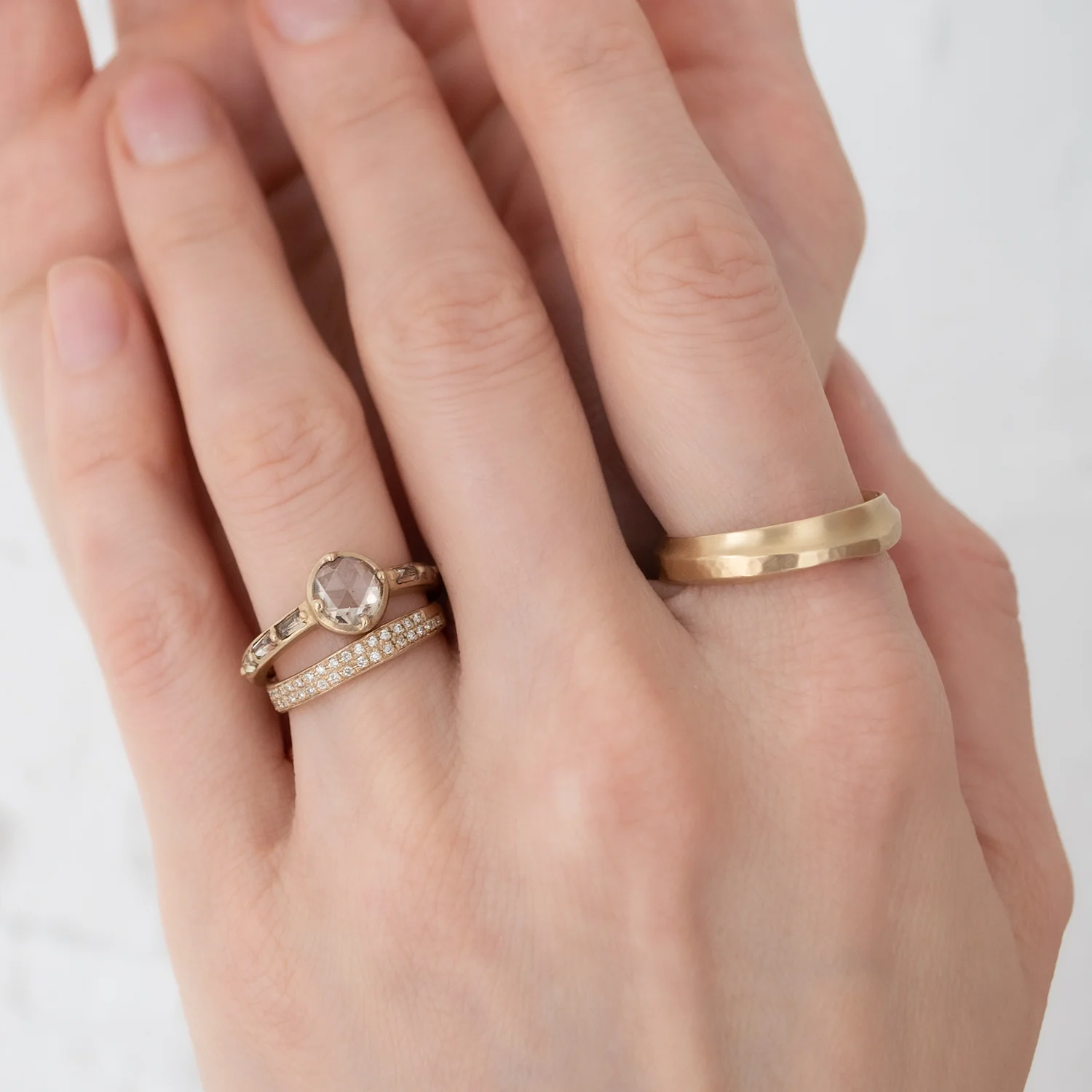 Champagne Baguette Ring - Image 4