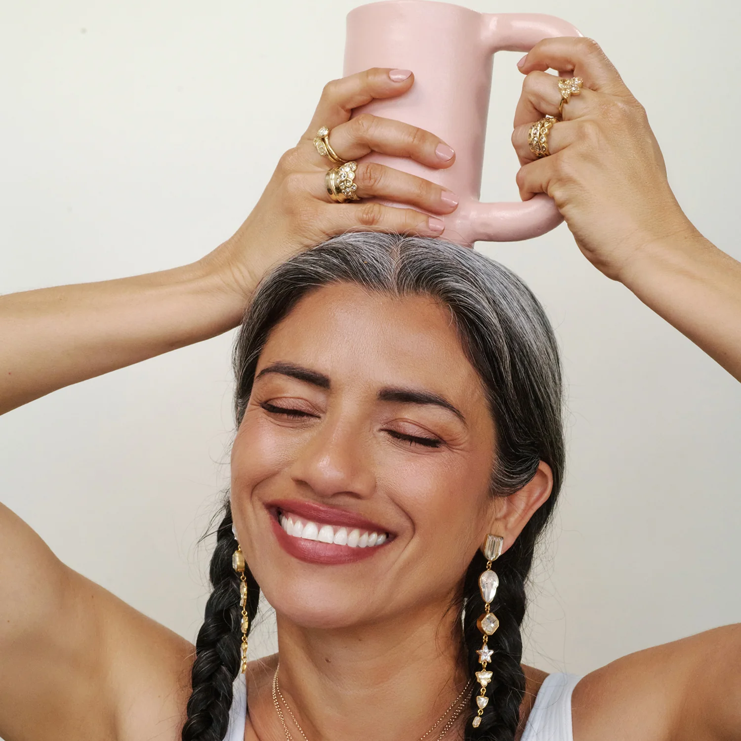 Hand Built Tall Ceramic Mug - Image 10
