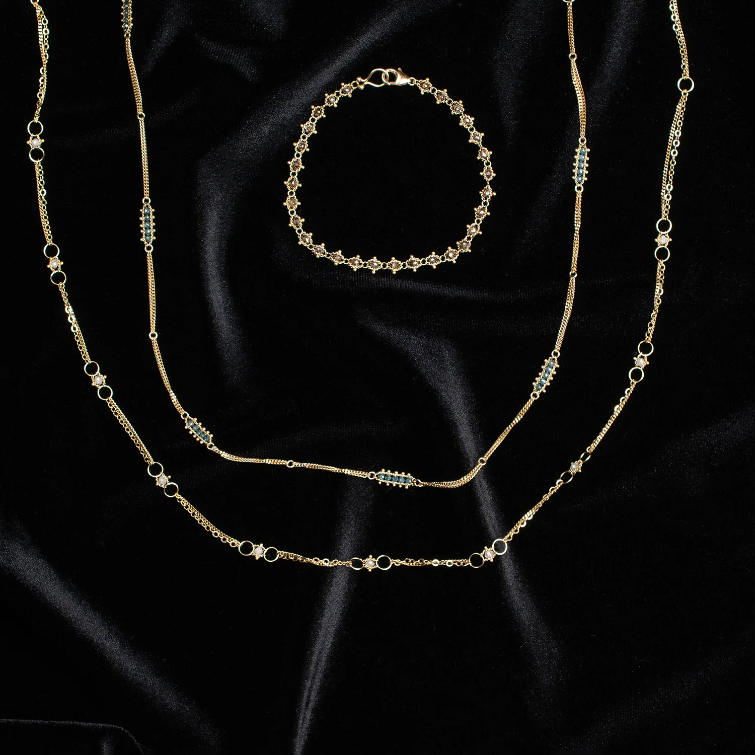 Silver Diamond Whisper Chain Necklace - Image 4