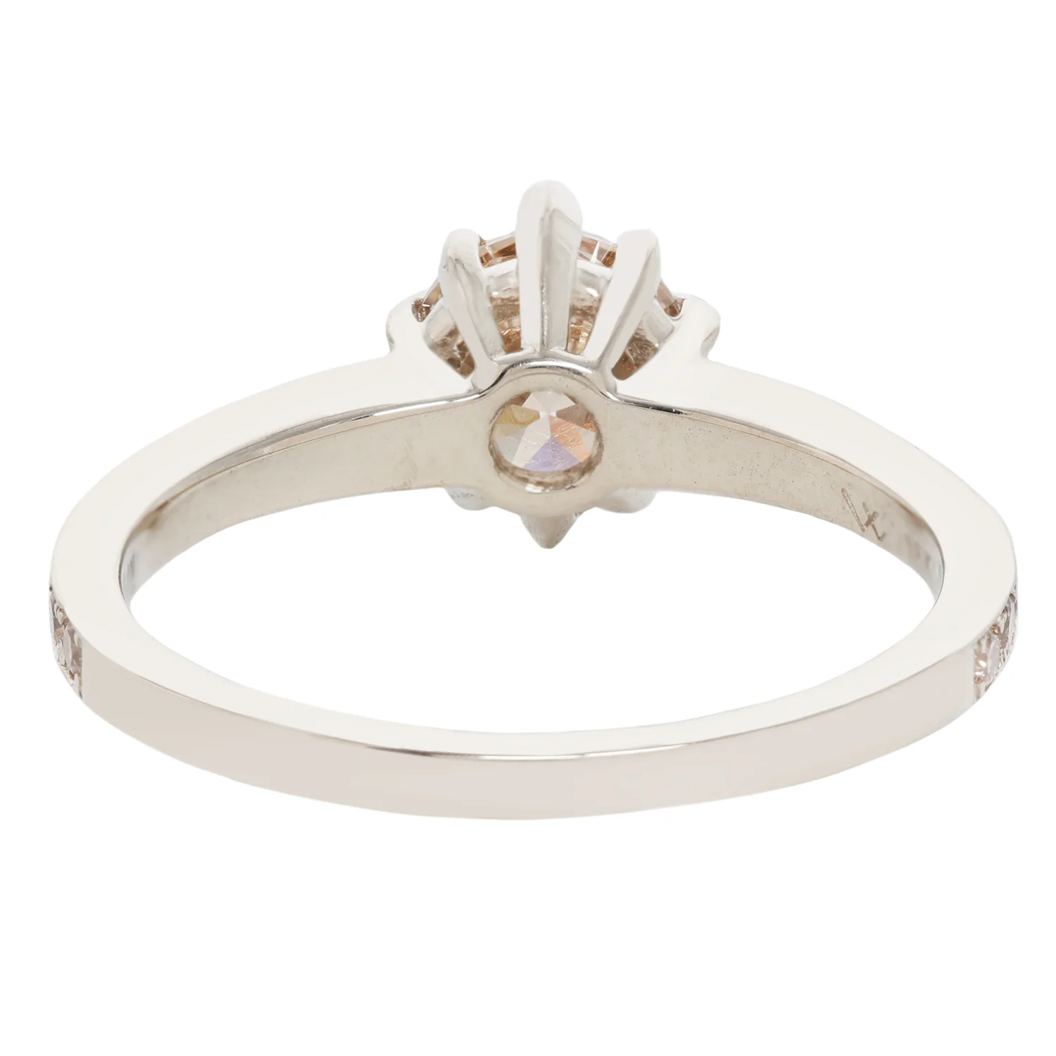 Champagne Pavé Diamond Soirée Ring - Image 5