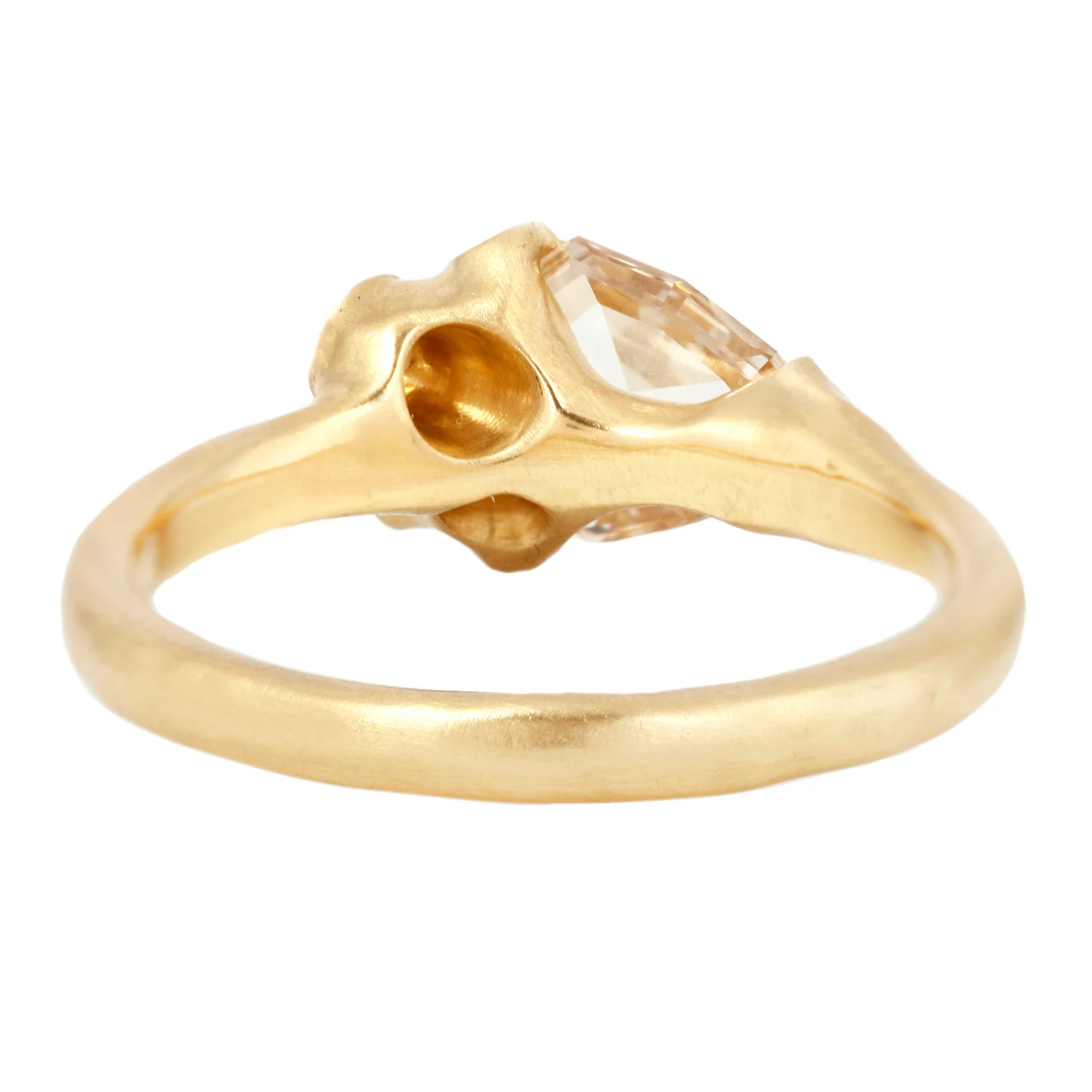 Champagne Shield Cluster Ring - Image 4