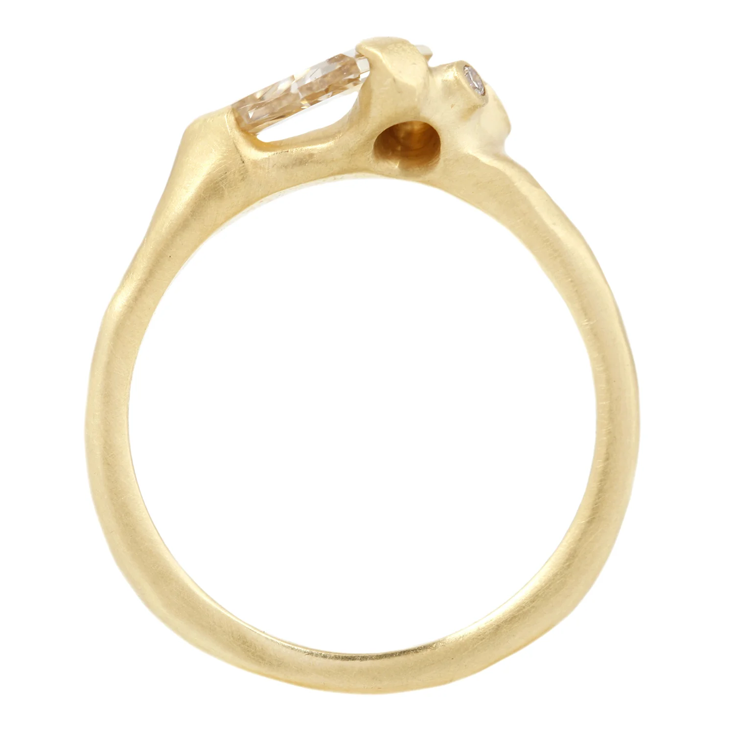 Champagne Shield Cluster Ring - Image 5