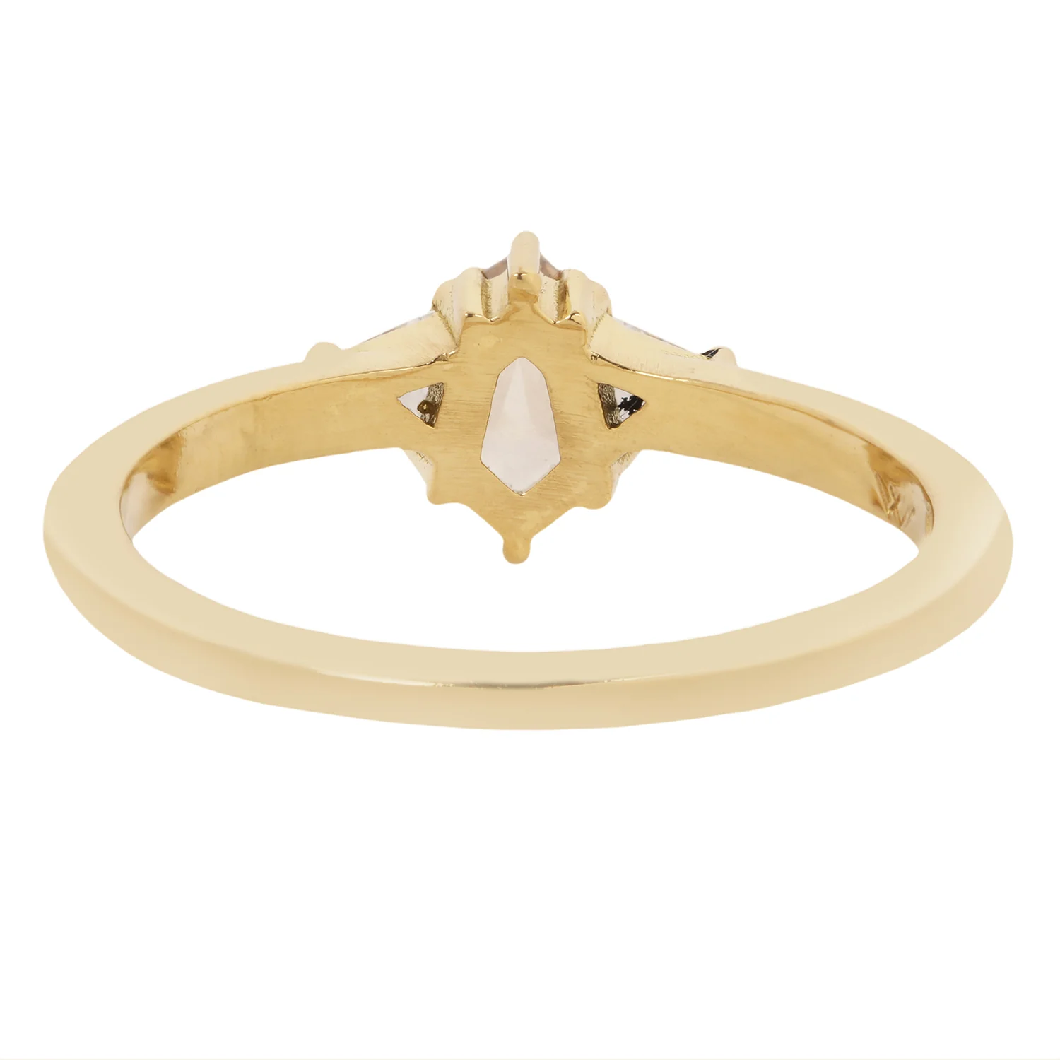 Champagne Shield Diamond Ring - Image 4