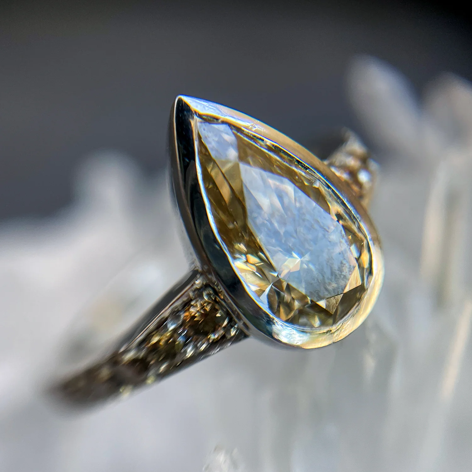 Champagne Storm Diamond Ring - Image 7