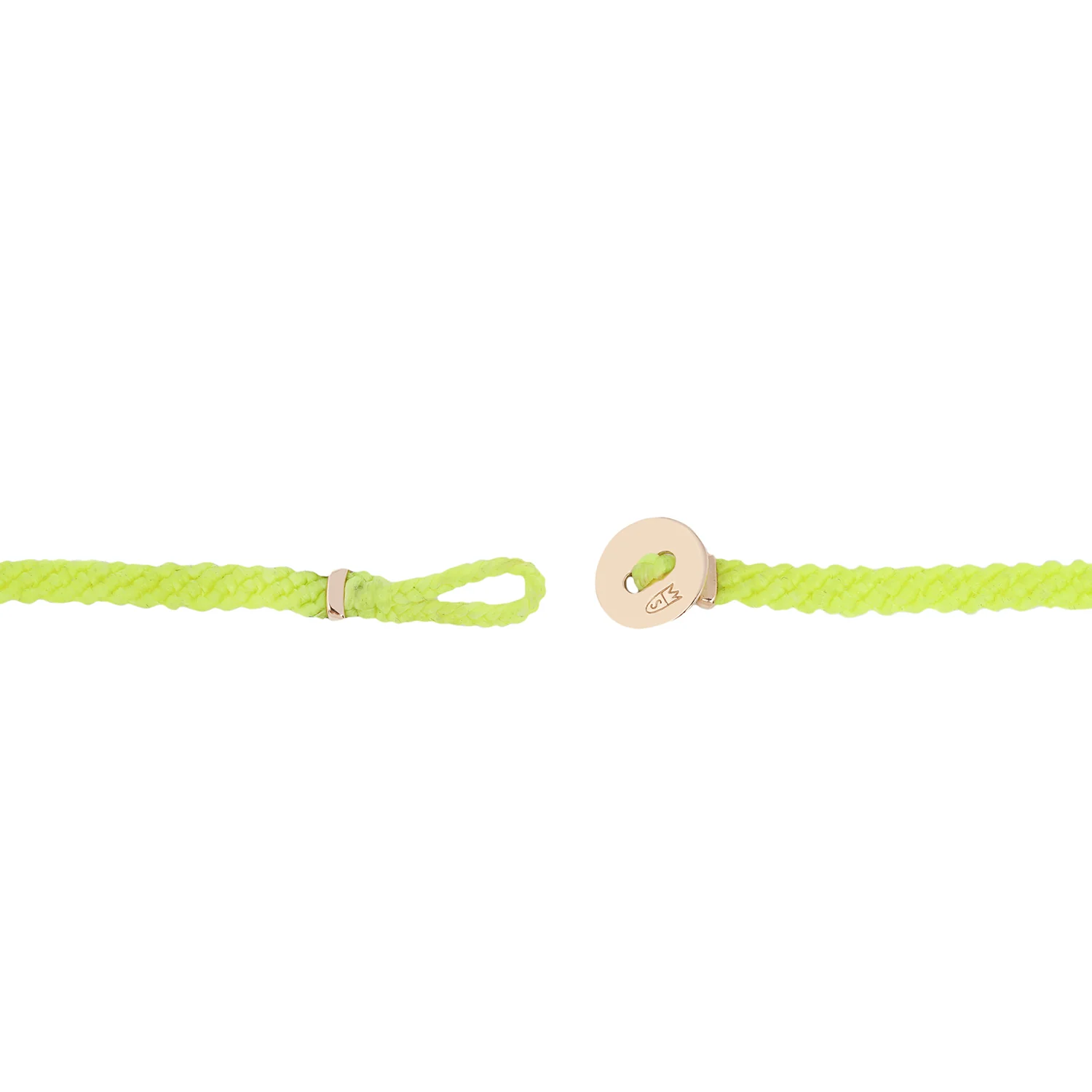 Neon Yellow Diamond Friendship Bracelet - Image 3