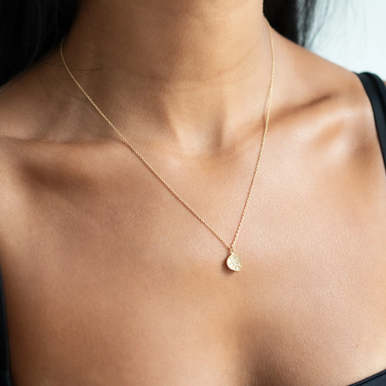 Concave Pod Diamond Necklace - Image 2