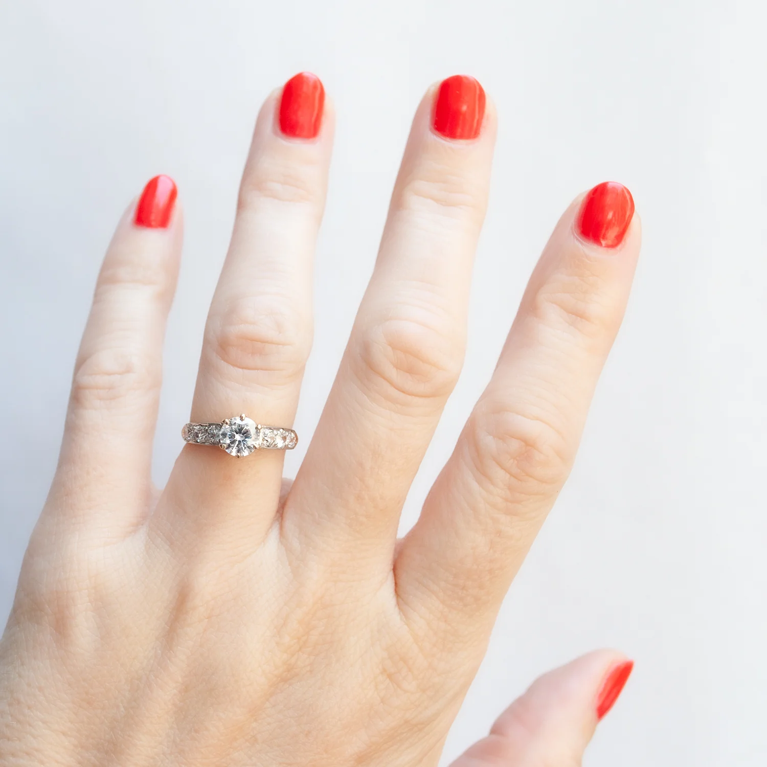 Cora Diamond Edwardian Ring - Image 2