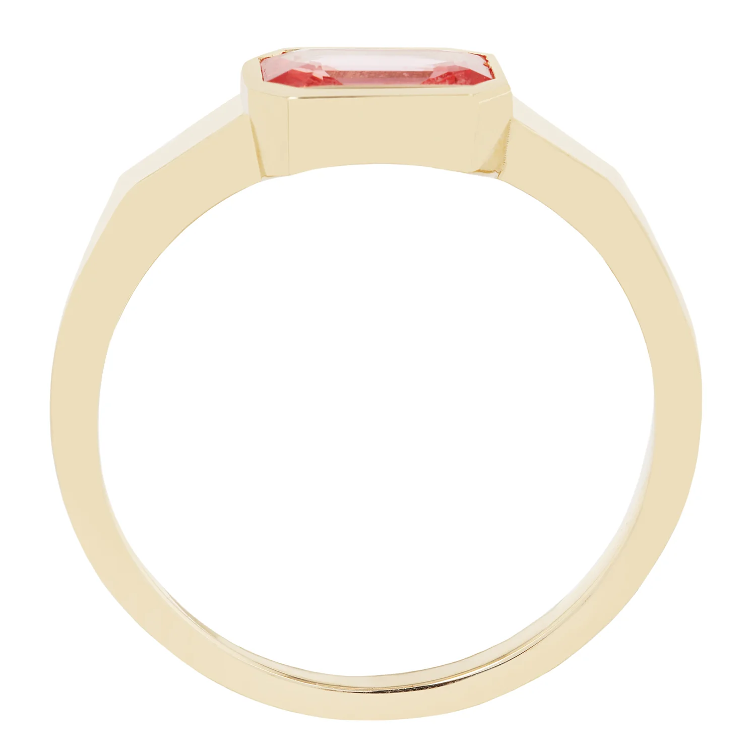 Coral Horizon Sapphire Ring - Image 4