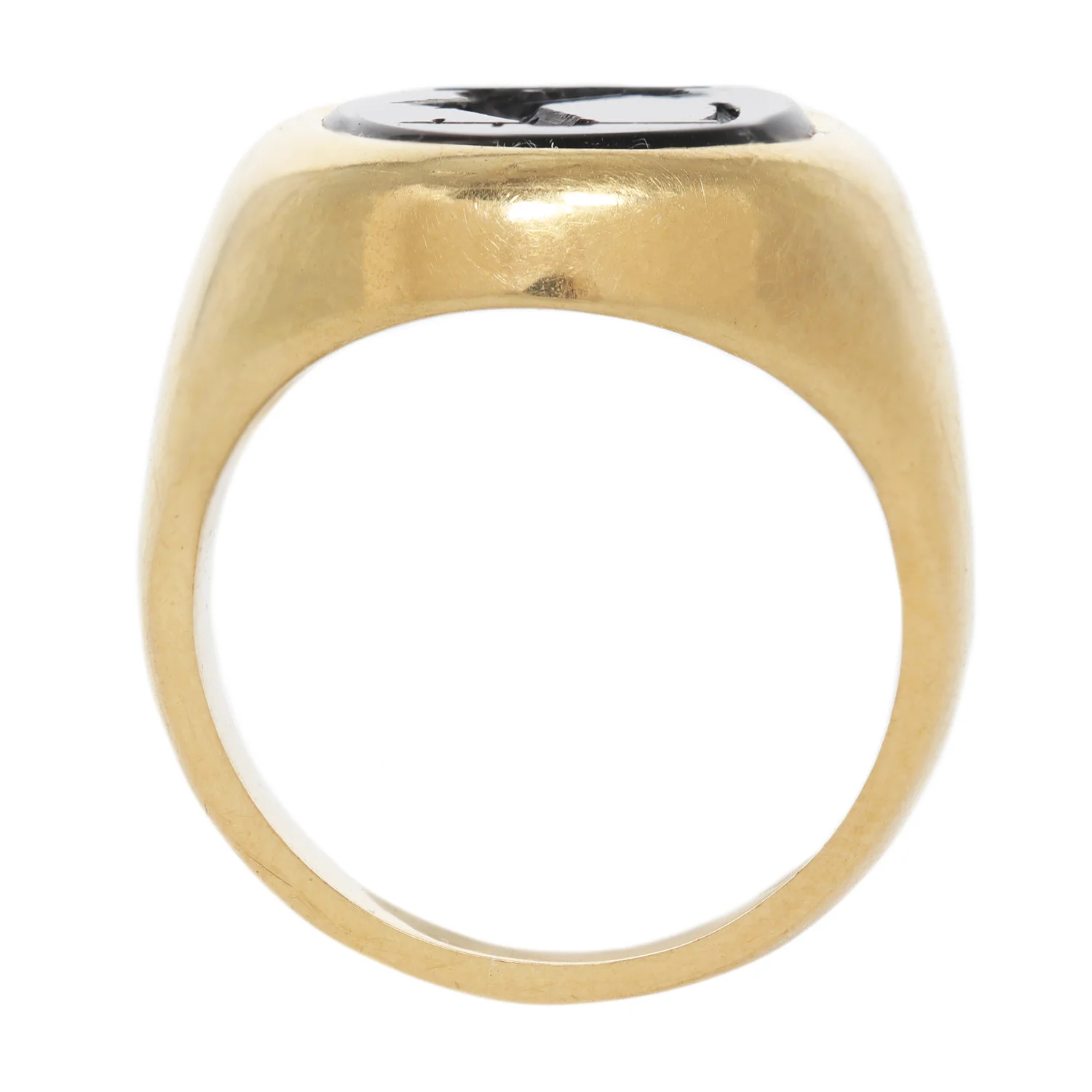 Crested Agate Signet Ring - Image 4