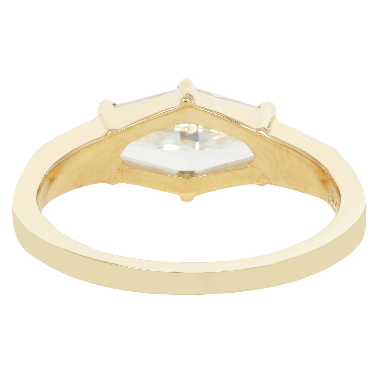Crystalline Step Cut Diamond Ring - Image 4