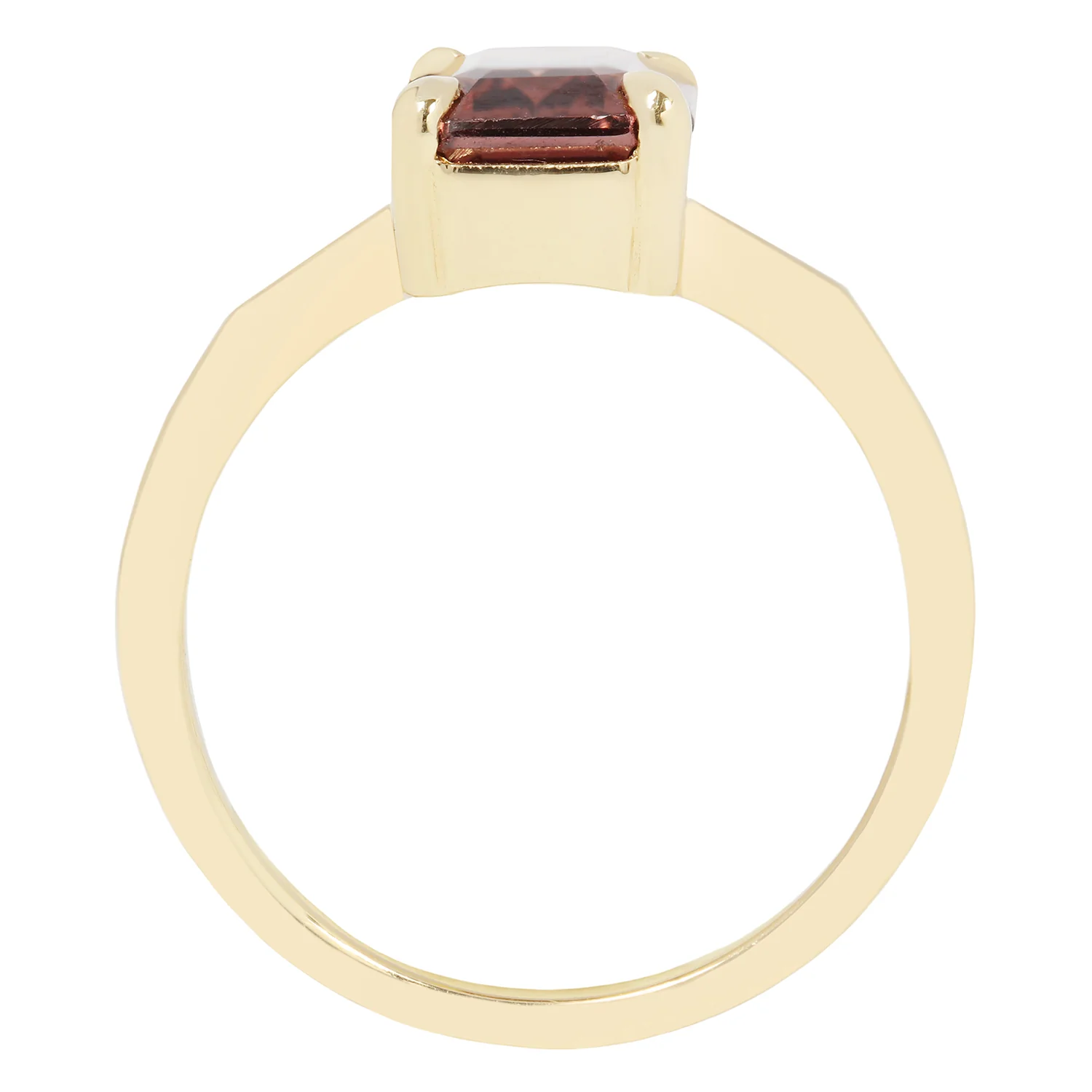 Dark Maroon Sapphire Ring - Image 5